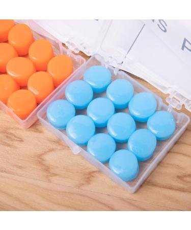 WDNIGLP 12Pcs Earplugs for Sleeping Noise Cancelling Reusable Silicone Ear Plugs Surfings Earplugs Suitable for Swimming Travel - Buy Online on GoSupps.com