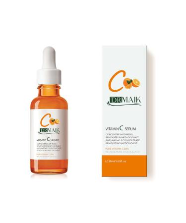 Pure 20% Vitamin C Face Serum | Anti-Aging & Brightening Serum with Hyaluronic Acid | 1 FL Oz for Smooth Youthful Skin - Buy Online on GoSupps.com