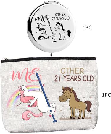 21 Year Old Unicorn Gift Set for Her | Birthday Gifts & Decorations for 21st Women | Makeup Bag Included - Buy Online on GoSupps.com