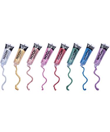 Cosmic Moon Green Metallic Face & Body Paint - Water-Based Makeup for Adults & Kids - 12ml - Buy Online on GoSupps.com