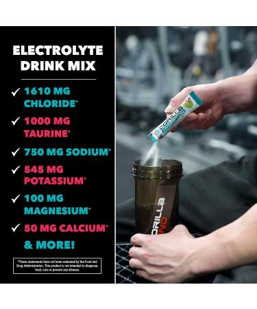 Gorilla Mind Hydration Packets - 3 073mg Electrolytes Zero Sugar Drink Mix 30 Count Cherry Blackout - Convenient On-The-Go Replenishment - Buy Online on GoSupps.com