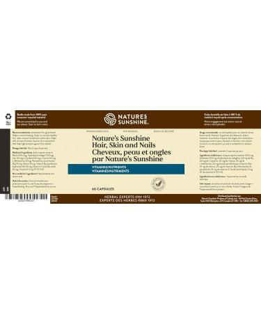 Nature's Sunshine - Hair Skin and Nails - 60 Capsules - Buy Online on GoSupps.com