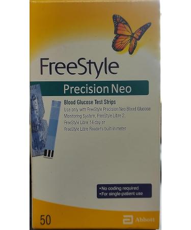 Freestyle Precision Neo Blood Glucose Test Strips - 100 Strips (2 Pack) - Buy Online on GoSupps.com