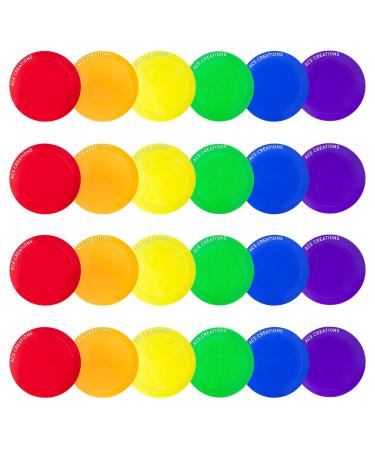 Ace Creations 9 Inch Poly Vinyl Spot Markers Set of 36