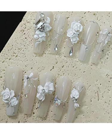 VONNST Nail Decorations 1Bag 3D Nails Art Metal Charm Caviar Beads Nails Rivets Jewelry Manicure Decorations Accessories 1.5mm Silver - Buy Online on GoSupps.com