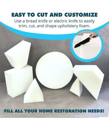 High Density Upholstery Foam Padding 1x20x20 - Custom Pillow, Chair, Couch Cushion Replacement Foam - Craft Upholstery Supplies - Buy Online on GoSupps.com