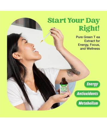 Green Tea Extract Liquid Drops - 1000mg - 50% EGCG - 2 fl. oz. Vegan Antioxidant Supplement for Skin, Heart, Brain Health & Memory Boost - Buy Online on GoSupps.com