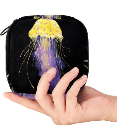 Jellyfish Sanitary Napkin Storage Bag - Portable Menstrual Pad Organizer for Women - Multicoloured 03 - Buy Online on GoSupps.com