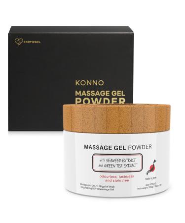 Massage Gel Therapy Powder 200g | Seaweed & Green Tea | Made in Japan | Paraben & Glycerin Free | Makes 20 Litres