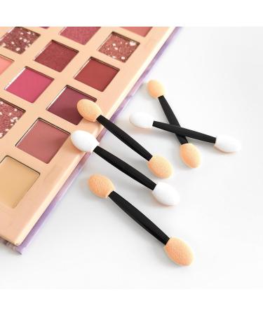 CIXLOGIC 50pcs Disposable Dual Sided Eyeshadow Brushes Eye Shadow Applicator Sticks Soft and Comfortable Sponge Tipped Eye Make up Applicators - Buy Online on GoSupps.com