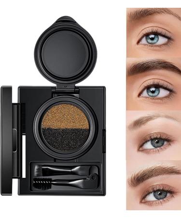 Eyebrow Cream Versatile eyebrow and eye line cream Brow Powder with Double Brush Multifunctional Waterproof Double Eyeliner Stamps for Women 01 - Buy Online on GoSupps.com