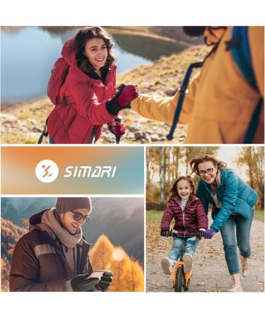 Simari Winter Thermal Gloves for Men & Women - Touchscreen Anti-Slip Cold Weather Gloves for Driving Cycling Skiing & Outdoor Activities (SMRG102 - Black) - Buy Online on GoSupps.com