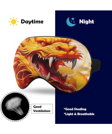 Dragon Sleep Mask - Ultralight Comfortable Eye Mask for Blocking Light | Perfect for Travel & Sleep - Ideal for Men & Women - Buy Online on GoSupps.com