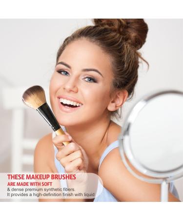 Make Up Brushes Heavy Duty Cosmetic Brush With Nylon Fibre Bristle Premium Makeup Brush Set For Setting Powder Foundation Blush Blending Eyeshadow Liquid Concealer Essential Home Accessories 1 pc - Buy Online on GoSupps.com