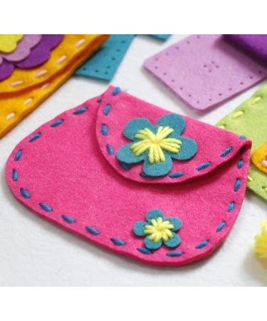 Flying Childhood Felt Crafts for Girls Sewing Kit - DIY Bags and Purses for Beginners | Arts and Crafts Projects for Kids - Christmas Gift Idea - Buy Online on GoSupps.com