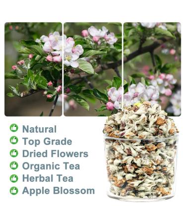 Organic Apple Blossom Flower Tea - Anti-Acne & Freckles | 50g Dried Loose Tea - Buy Online on GoSupps.com