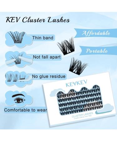 Lash Clusters 96 Pcs DIY Individual Eyelash Extensions | Thin Band & Soft | C-Mix (10-16mm) Hail - Buy Online on GoSupps.com