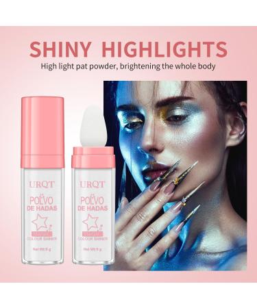 Polvo de Hadas Fairy Highlighter | Waterproof Face & Body Glitter | Shimmering Blusher for Festivals | 1G (Fairy Pink #02) - Buy Online on GoSupps.com