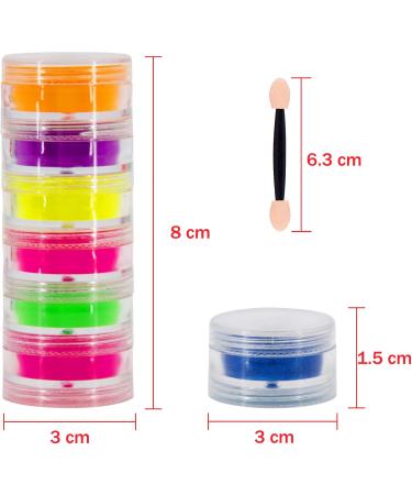 Duufin 24 Couleurs Poudre Ongles Pigment Poudre Ongles Fluorescente Iridescent Poudre Pigment Poudre Ongle pour Nail Art Bleu vert perle - Buy Online on GoSupps.com