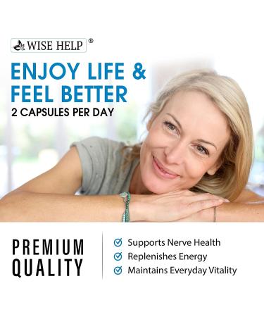 Neuropathy Support | Natural Nerve Discomfort Relief | Made in USA | Antioxidant Formula for Trigeminal Neuralgia & Diabetic Neuropathy | 30 Caps - Buy Online on GoSupps.com