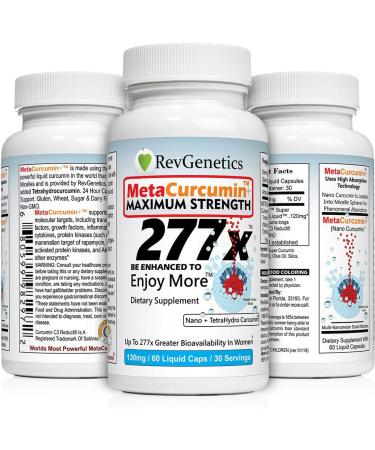 MetaCurcumin 277x Super Curcumin + TetraHydroCurcumin - Powerful Curcumin Supplement - Buy Online on GoSupps.com