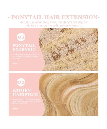 Buy Lurrose Wavy Wigs & Curly Ponytail Extensions - 2PCs Heat Resistant Clip-in Hairpieces for Women - Buy Online on GoSupps.com