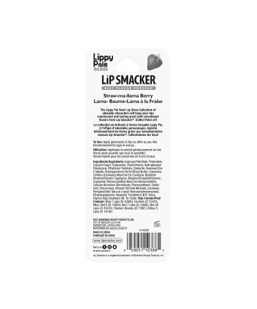 Lip Smacker Llama Lip Gloss - Swirl Strawberry & Berry Flavored Lippy Pal - 0.14 oz (Pack of 1) - Buy Online on GoSupps.com
