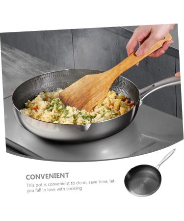 HOMSFOU Skillet Cookware Honeycomb Wok Induction Stove Wok Frying Pan Wok for Gas Stove Gas Stove Wok Home Wok Pan Wok Pan for Induction Stove Fried Eggs 26c Stainless Steel Kitchenware - Buy Online on GoSupps.com