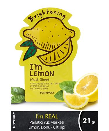 Tony Moly Iâ€™m Lemon Brightening Mask Sheet - 0.74 oz (21g) for Radiant Skin - Buy Online on GoSupps.com