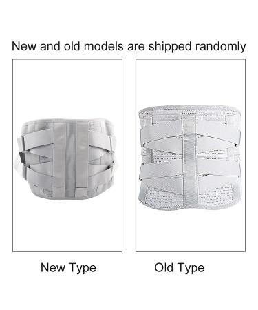 NSXAYIWE Double Pressure Back Support Belt - Gray M | Lumbar Support for Waist 80-95 cm | Enhanced Vertebrae Comfort - Buy Online on GoSupps.com
