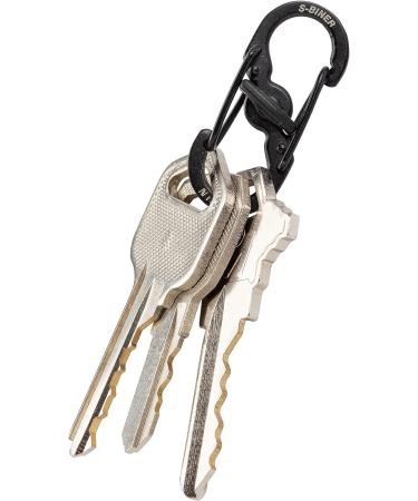 Nite IZE S-Biner Micro Lock Mini Carabiner - Black | Stainless Steel 2 Pack | Durable & Secure for Outdoor Use - Buy Online on GoSupps.com