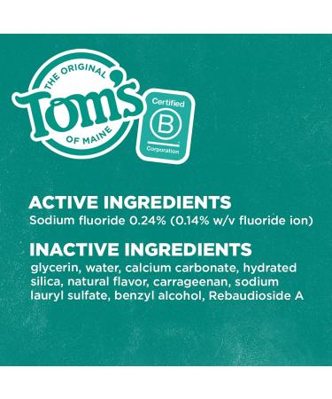 Tom's of Maine Kids Blueberry Fluoride Toothpaste 3-Pack - Natural, Dye-Free, ADA Approved | 5.1 oz for Children 2+ years - Buy Online on GoSupps.com