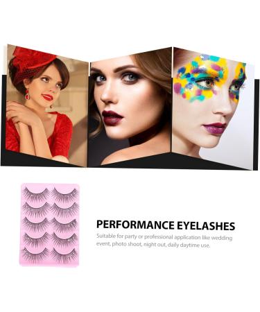 FRCOLOR Chic Fake Eyelash 10 Pairs Fake Eyelashes Lash Makeup Eyelash Girl Cosmetics Dense False Eyelashes Strip Lashes Bulk Reusable Eyelashes 3d Cosplay Rhinestones Artificial Fiber - Buy Online on GoSupps.com
