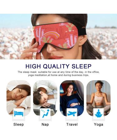 Light Blocking Cute Desert Cowgirl Sleep Mask | Adjustable Eye Mask for Travel & Naps | Soft & Lightweight Blindfold for Men & Women - Buy Online on GoSupps.com