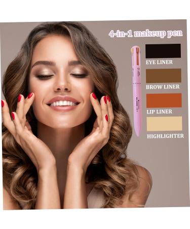 4 in 1 Makeup Pen Makeup Pencil from Eyeliner Lip Liner Brow Pencil and Highlighter Easy-To-Apply & Compact Makeup Accessories Type 2 Makeup Pen - Buy Online on GoSupps.com
