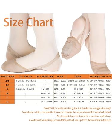 DANCEYOU Pirouette Lyrical Stretch Canvas Half Sole Dance Shoes Tan - Buy Online on GoSupps.com