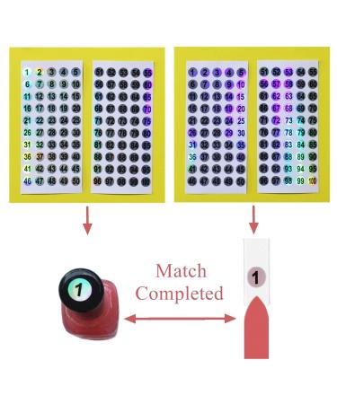 Nail Swatch Sticks with Ring - 100pcs Transparent | Nail Color Display & Practice Samples - Buy Online on GoSupps.com