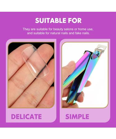 MAGICLULU French Manicure Kit 1 Set Nail Set Halloween Halloween Valentine Day Mothets Day Beginner Nail Tools French Nail Piece Acrylic Manicure Tools Nail Flakes Plastic Hallow 13X7cm Assorted Color 3 - Buy Online on GoSupps.com