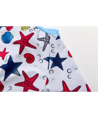 BONVERANO Baby Boys Swimsuit - Toddler One Piece Swimwear | UPF 50+ Sun Protection | 18 Months Starfish Design - Buy Online on GoSupps.com