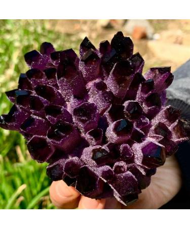 Room Decoration Natural Amethyst Violet Ghost Phantom Quartz Crystal Cluster Specimen Pray Home Decor degaussing (Size : 610-700g) - Buy Online on GoSupps.com