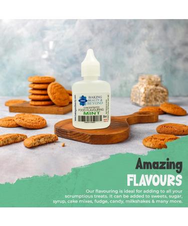 Baking Beauty and Beyond Concentrated Food Flavouring Oil - Dozen of Professional Quality Food Grade Flavouring Oil for Candy Making Baking Cooking Lip Balm and Lip Gloss - Mint (50ml) - Buy Online on GoSupps.com