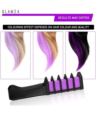 Hair Chalk GLAMZA Hair Chalk for Kids x6 Vibrant Hair Chalks for Girls Women & Children - Buy Online on GoSupps.com