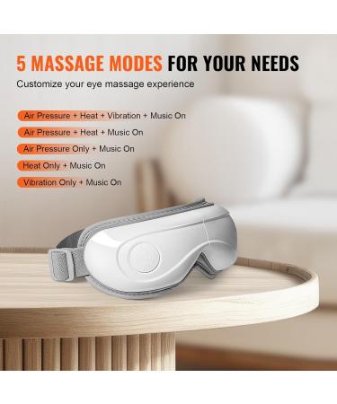 VEVOR Eye Massager with Heat & Remote Control | Bluetooth Eye Care Mask for Strain & Dry Eyes | 5 Modes 180 Foldable - Perfect Gift for Mom/Dad - Buy Online on GoSupps.com