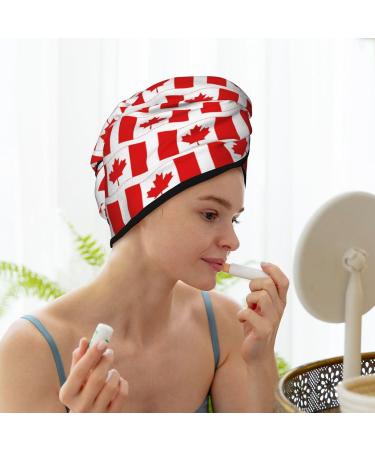 Canada Microfiber Hair Towel - Super Absorbent Coral Velvet Quick Dry Wrap for Long Curly & Thick Hair - Buy Online on GoSupps.com