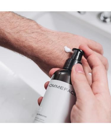 HOMMEFACE Men's Daily Face Moisturizer - Hydrating Facial Lotion for Men with Collagen & Witch Hazel, 5.07 fl. oz - Buy Online on GoSupps.com
