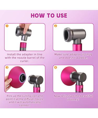 Dyson Airwrap Adaptor & Diffuser | Hair Dryer Attachment for Women | Bright Grey & Rose | Gifts for Girls - Buy Online on GoSupps.com