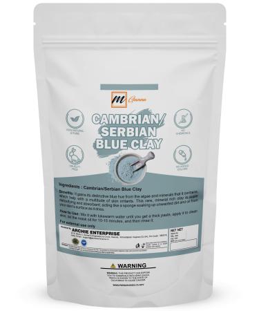 100% Natural Cambrian/Serbian Blue Clay for Facial Masks Creams Body Wraps Soft Peels and Scrubs and Soap Making 100 GMS 0.22 LBS
