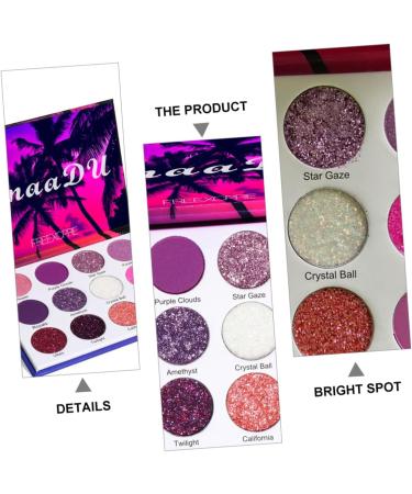 Beatifufu 1 Box Eyeshadow Palette Eye Shadow Palettes Cosmetic Accessory Matte Eyeshadow Makeup Pallet Plastic - Buy Online on GoSupps.com