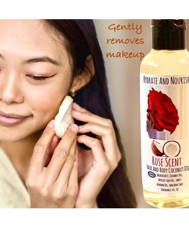 2 Pack Rose Coconut Oil Set - Roll-On Perfume & Body Oil for Hair & Skin - 3.4 Fl oz Travel Size - Buy Online on GoSupps.com