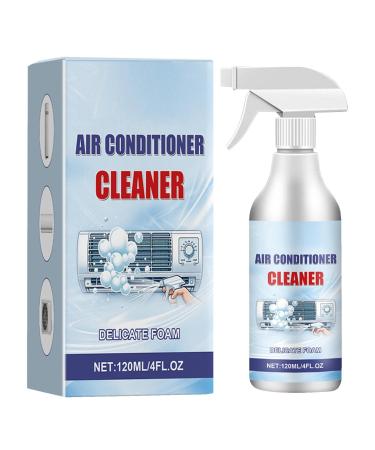 Air Conditioner Cleaner Spray - 120ml Rinse-Foam Spray Ac Coil Cleaner Foaming Air Conditioner Coil Cleaner Spray for Dust Dirt